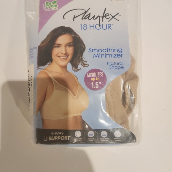 Playtex 18 Hour Smoothing Minimizer Bra - Tan - Picture 1 of 6